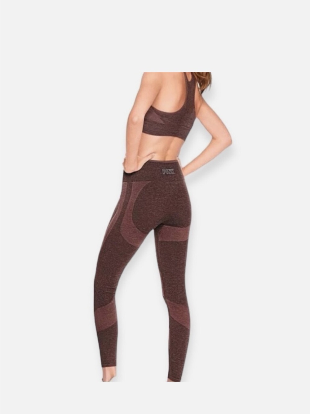 PINK Victoria's Secret Mauve Seamless Leggings, small.
